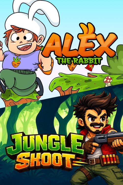 Xbox Colorful Rabbit Game Alex the Rabbit + Jungle Shoot (Xbox Series Bundle) | Deku Deals