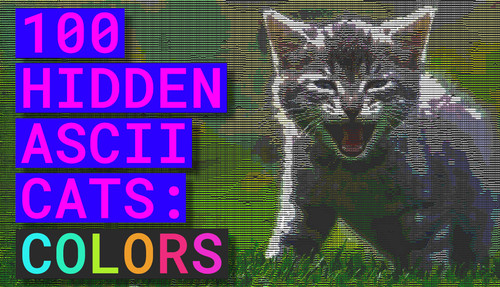100 Hidden ASCII Cats: Colors | Deku Deals