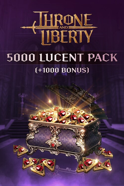 THRONE AND LIBERTY 5,000 Lucent Pack (+1,000) Deku Deals